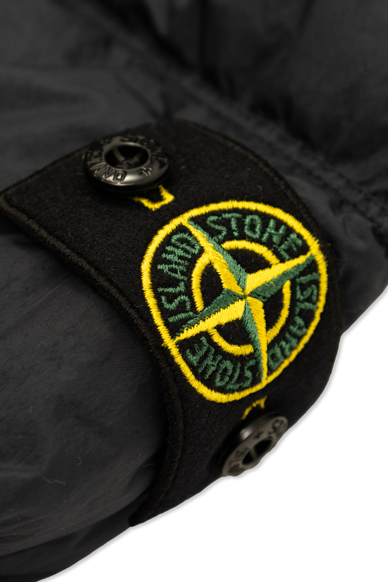 Granatowy Kurtka puchowa z logo Stone Island Junior - Vitkac